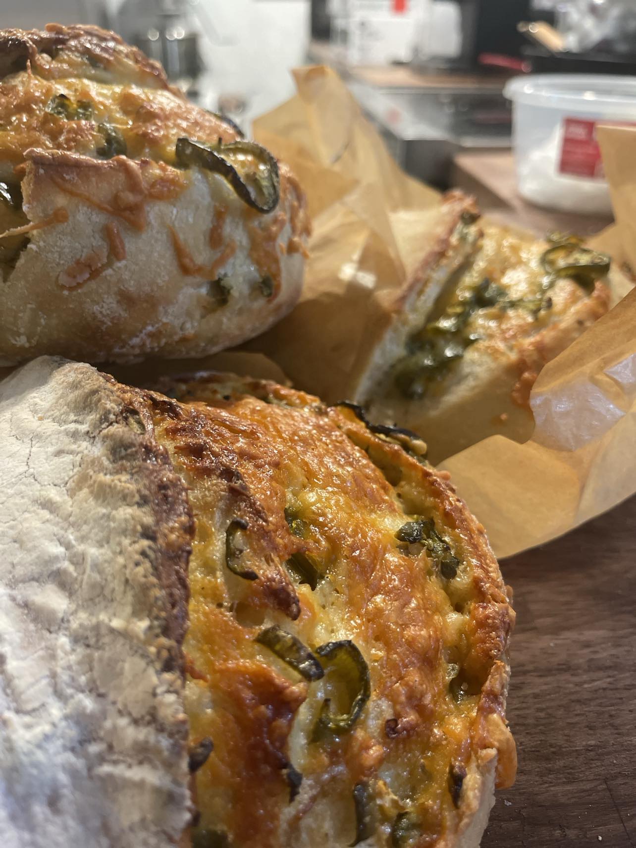 Jalapeno Cheddar Sourdough Bread